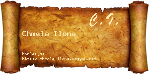 Chmela Ilona névjegykártya